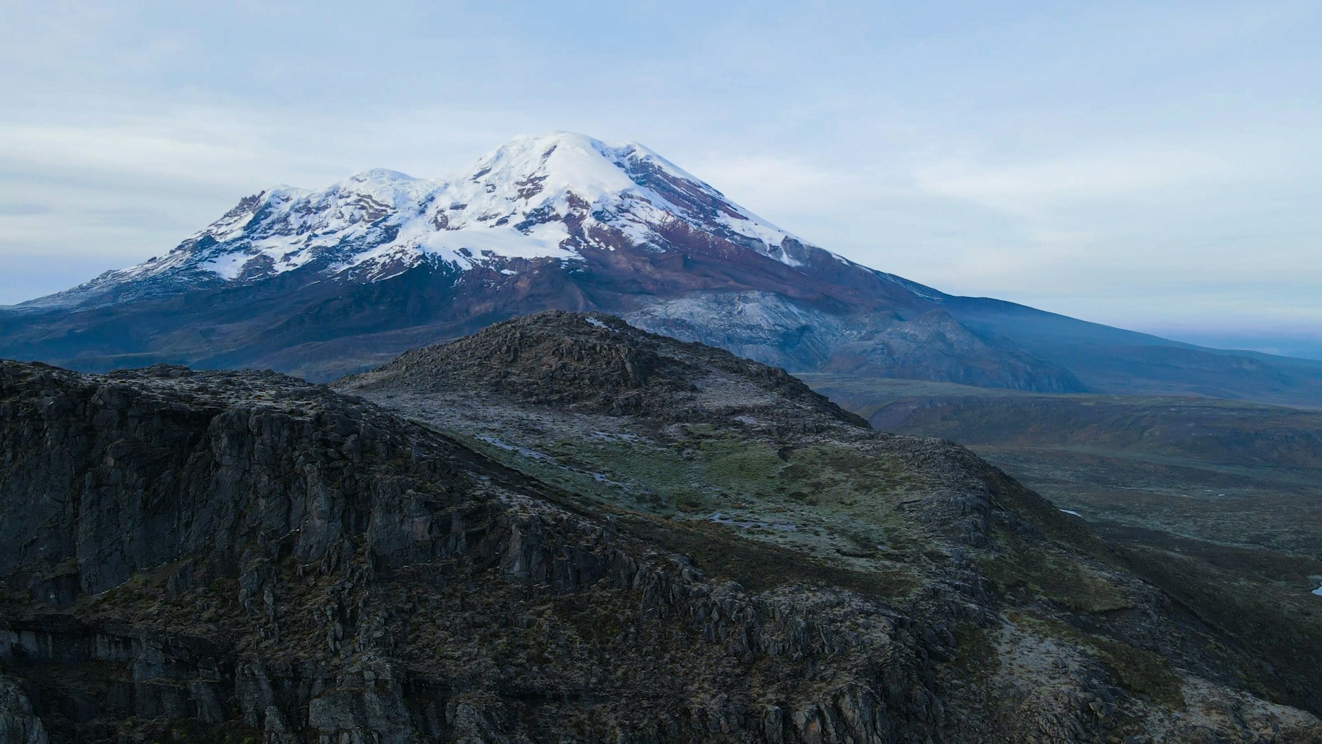 Sunrise over an American mountain landscape