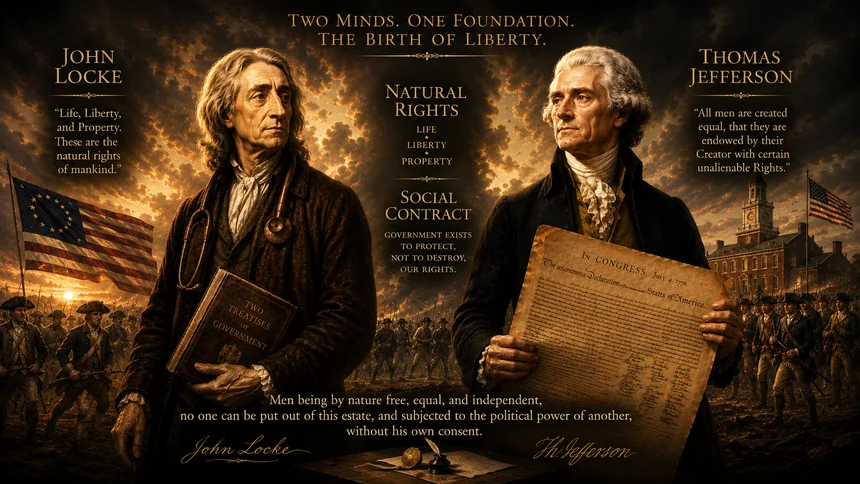 John Locke and Thomas Jefferson — the lineage of natural rights