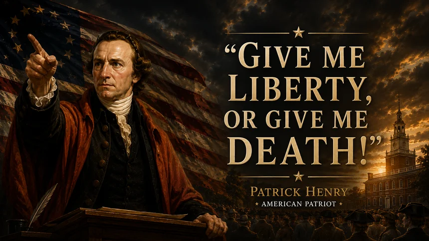 Patrick Henry, American patriot and defender of natural rights