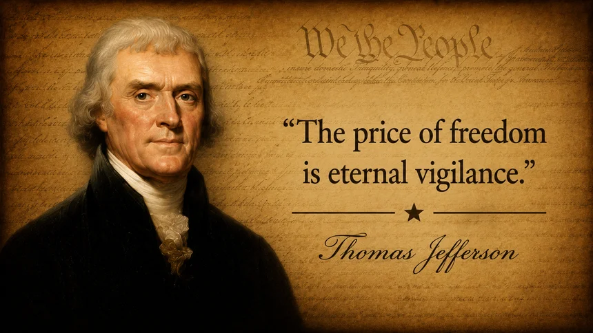 Thomas Jefferson, author of the Declaration of Independence