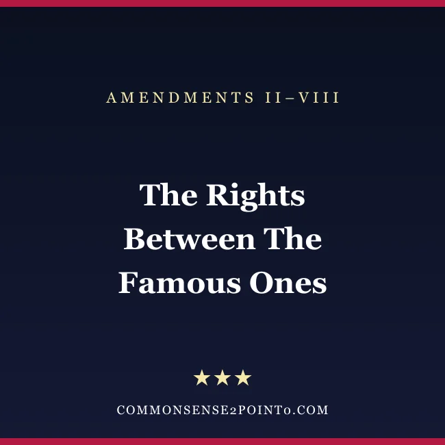 Bill of Rights amendments two through eight