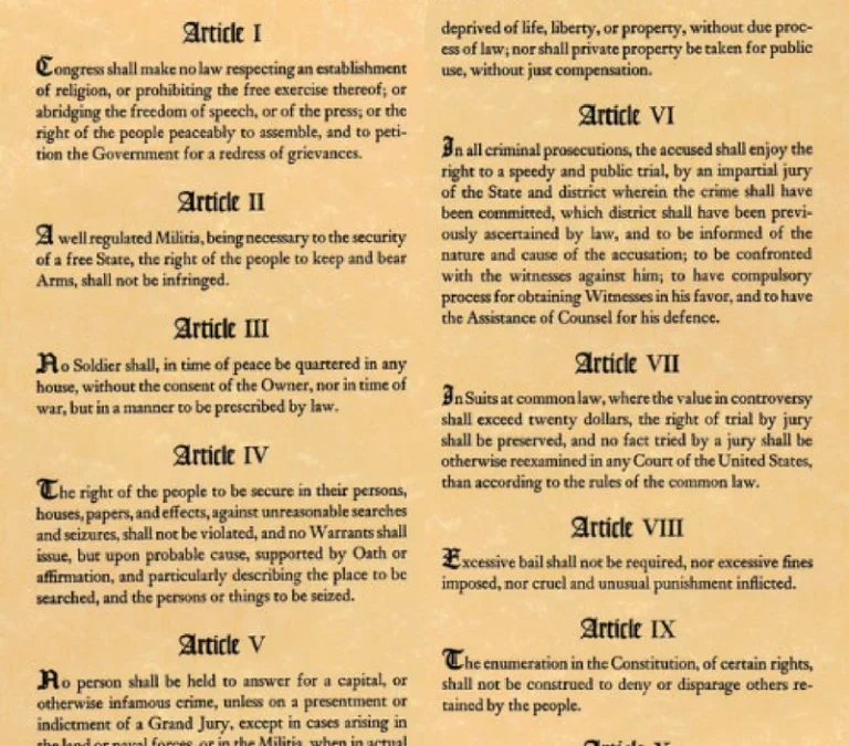 The Bill of Rights: Why Ten Amendments Still Protect You 235 Years Later