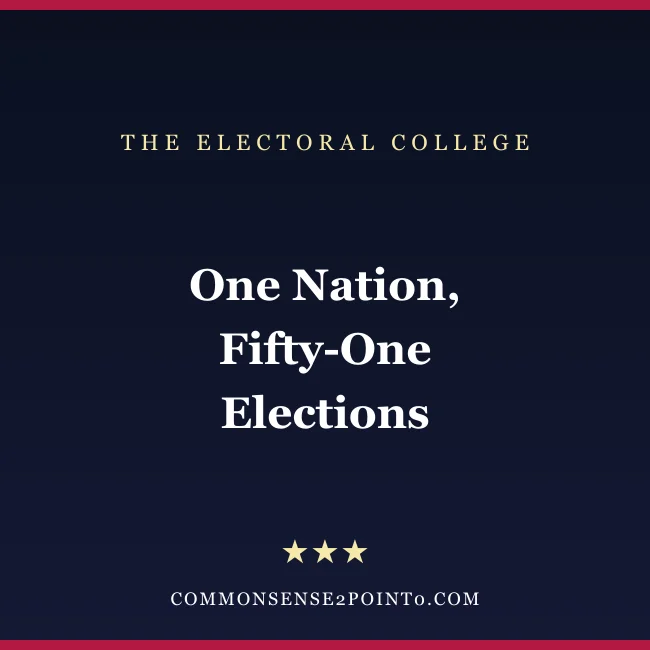 Electoral College vs. national popular vote — what changes